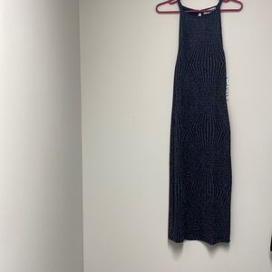 Black Silver Sparkly Mid-Length Dress